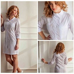 Халат Мілітарі Білий