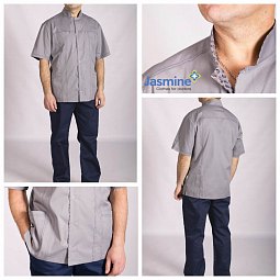 Блуза "Вальтер-стійка" Сірий