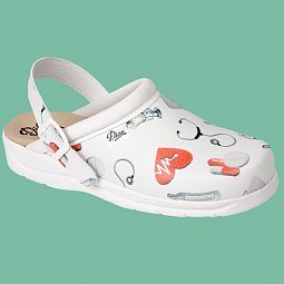 Туфлі медичні PISA ESTAMPADO Білий